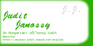 judit janossy business card